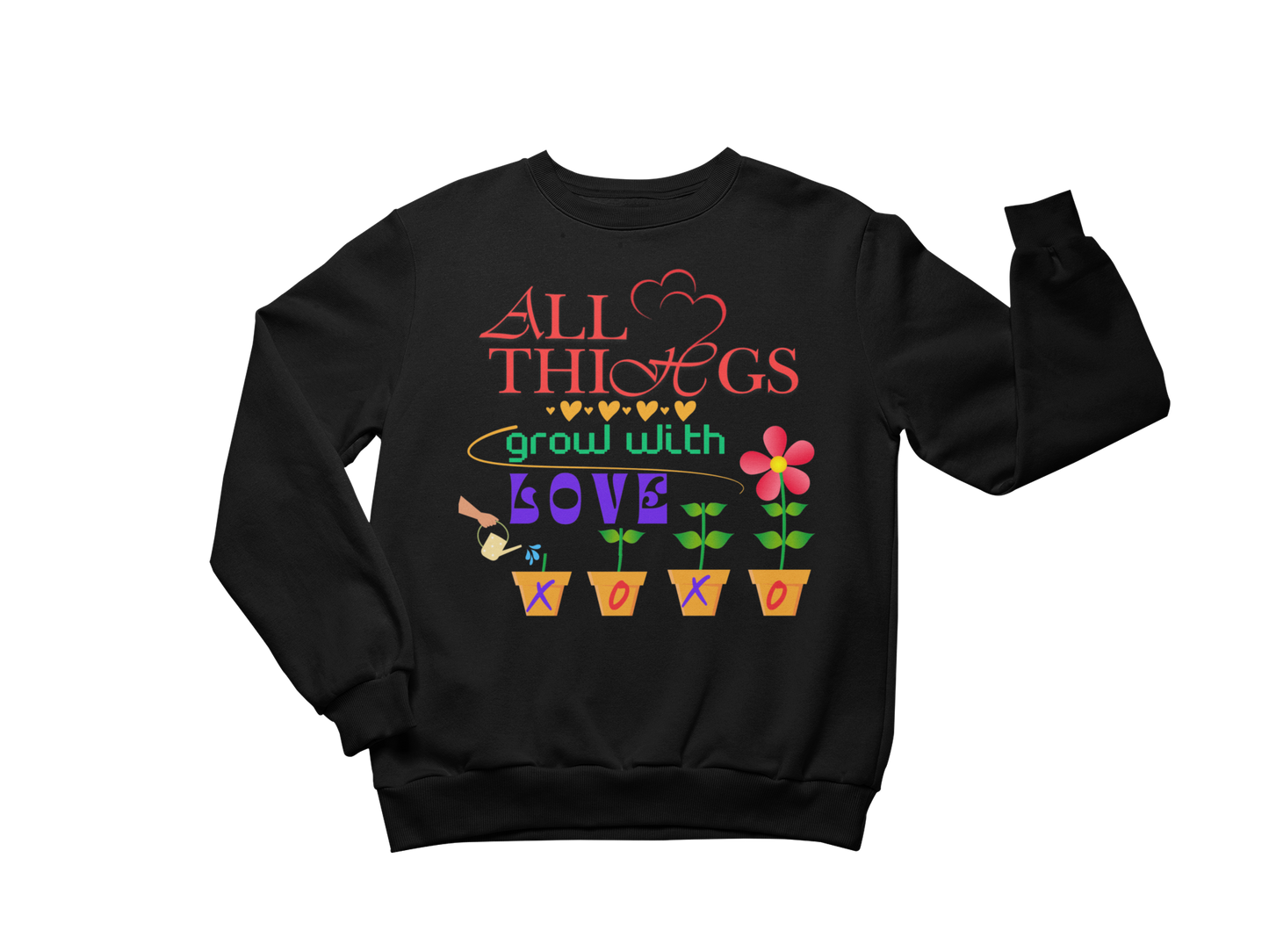 "ALL THING GROW WITH LOVE" CUSTOM GRAPHIC DESIGN