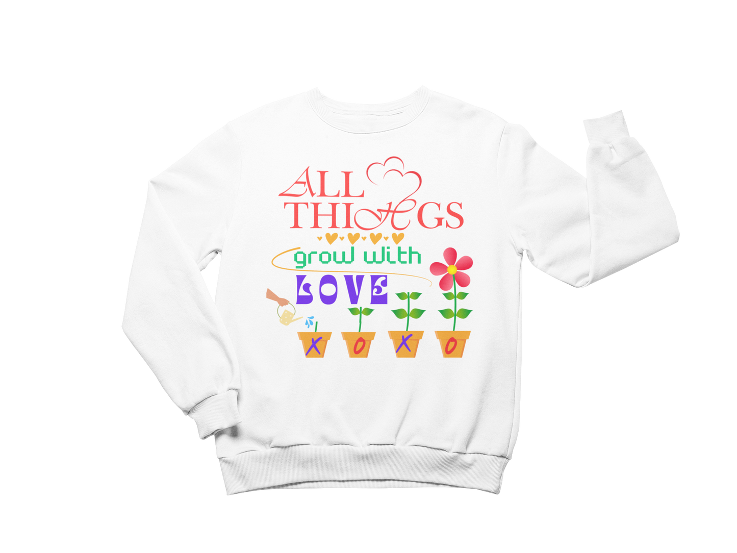 "ALL THING GROW WITH LOVE" CUSTOM GRAPHIC DESIGN