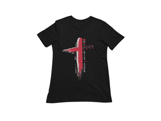 "GOD SO LOVED THE WORLD - JOHN 3:16 CROSS" CUSTOM GRAPHIC T-SHIRT