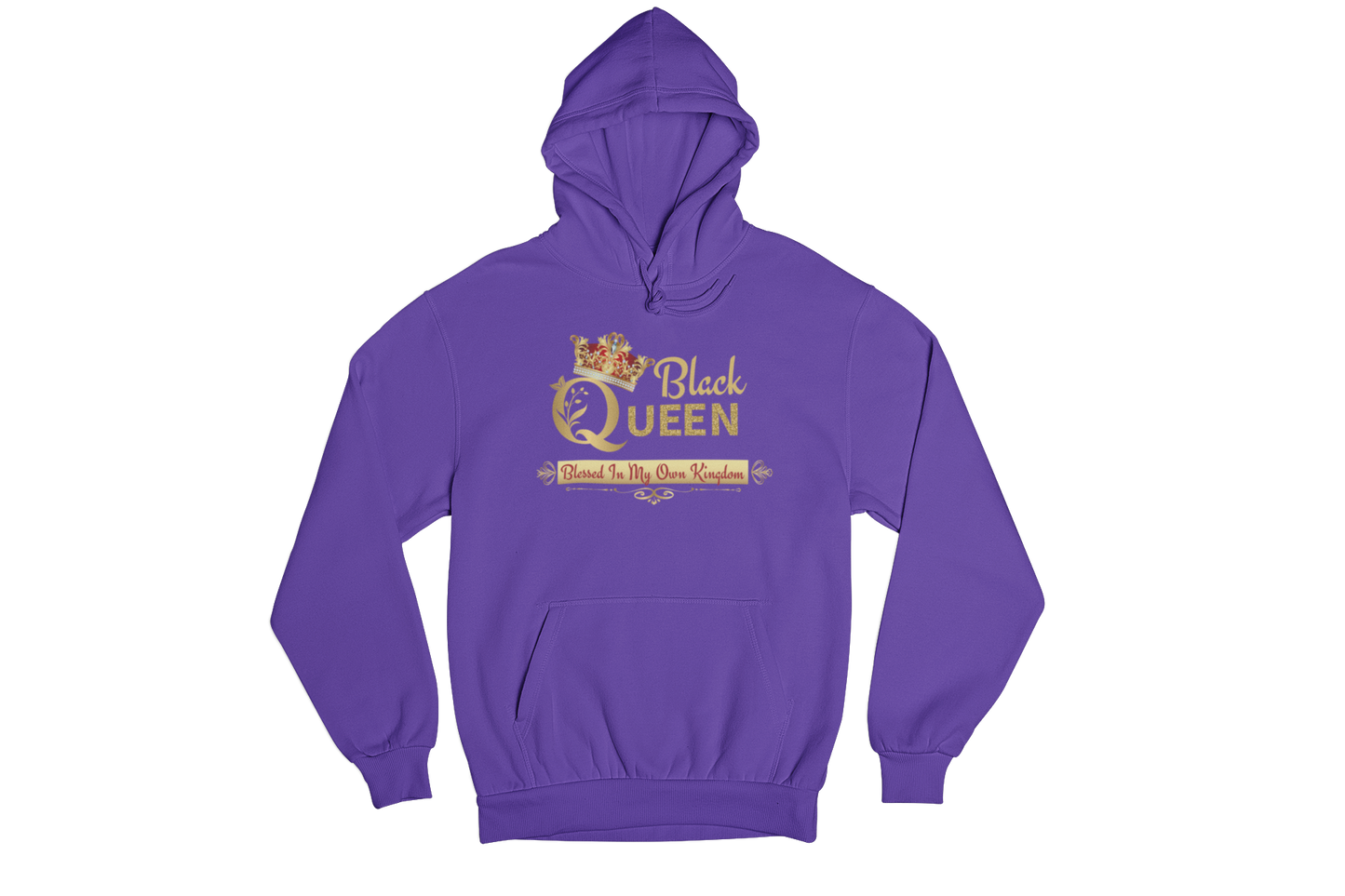 "BLACK QUEEN , BLESSED IN MY OWN KINGDOM" SIGNATURE CUSTOM DESIGN