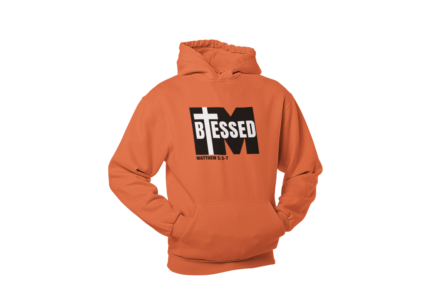 "I'M BLESSED, MATTHEW 5:3-7" FAITH CUSTOM GRAPHIC HOODIE