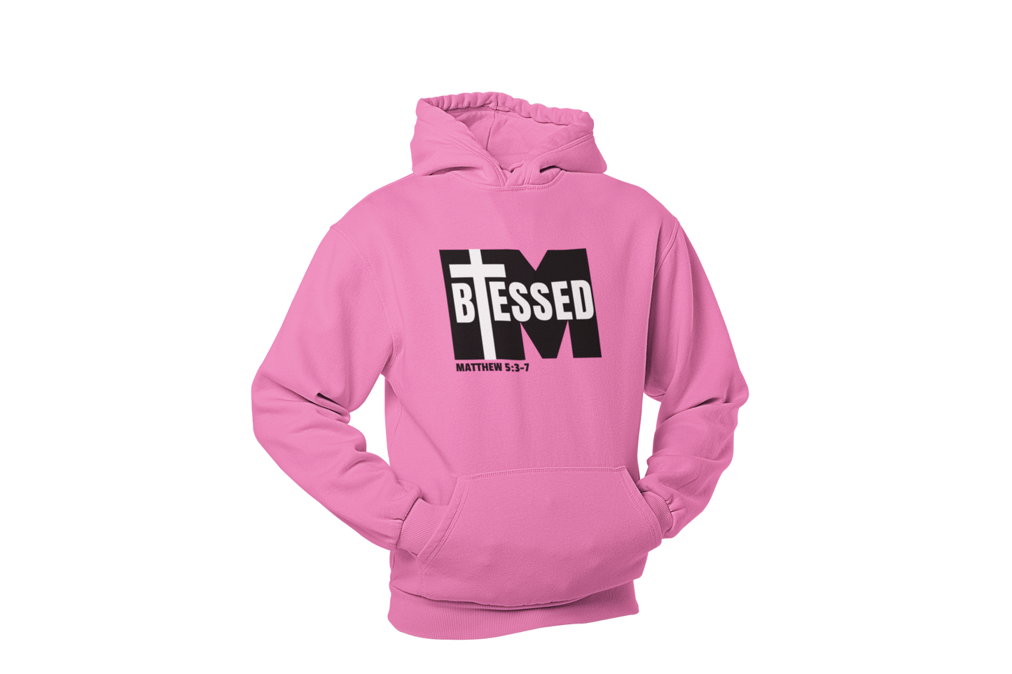 "I'M BLESSED, MATTHEW 5:3-7" FAITH CUSTOM GRAPHIC HOODIE