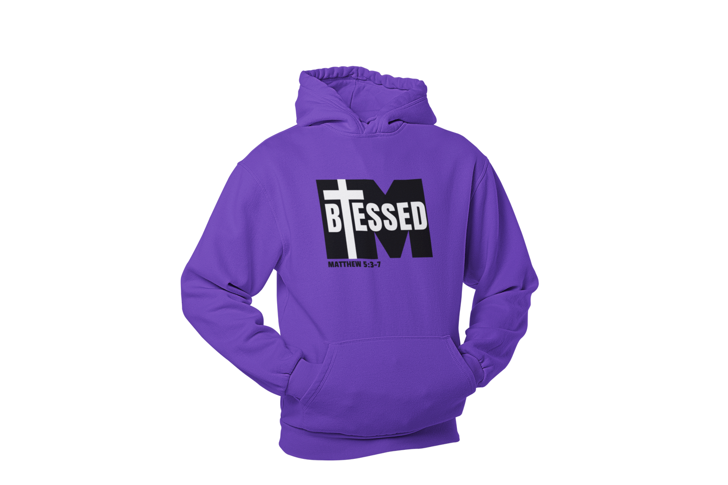 "I'M BLESSED, MATTHEW 5:3-7" FAITH CUSTOM GRAPHIC HOODIE