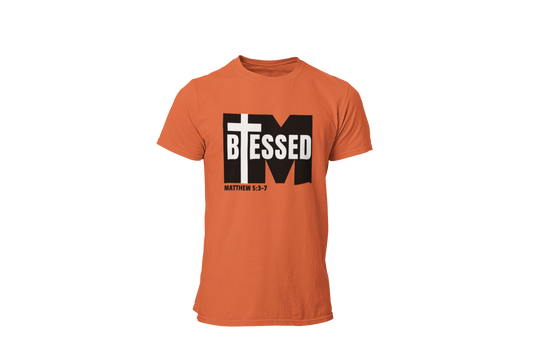 "I'M BLESSED, MATTHEW 5:3-7" FAITH CUSTOM GRAPHIC T-SHIRT