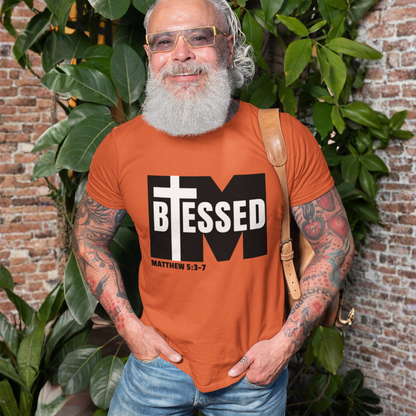 "I'M BLESSED, MATTHEW 5:3-7" FAITH CUSTOM GRAPHIC SWEATSHIRT