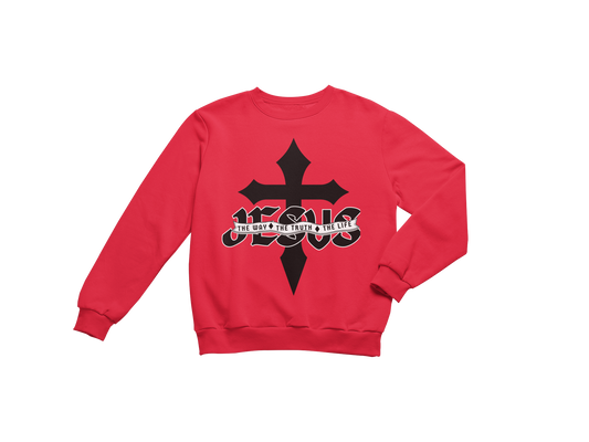 "JESUS - THE WAY, THE TRUTH, THE LIFE" SIGNATURE CUSTOM SWEATSHIRT