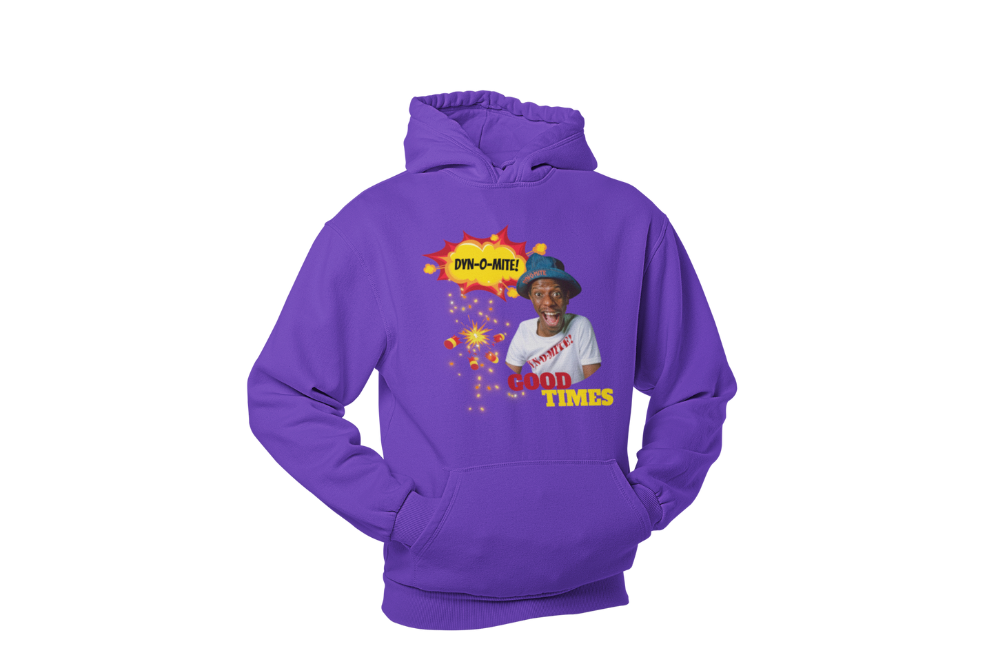 "DYN-O-MITE! - GOOD TIMES" CUSTOM GRAPHIC HOODIE