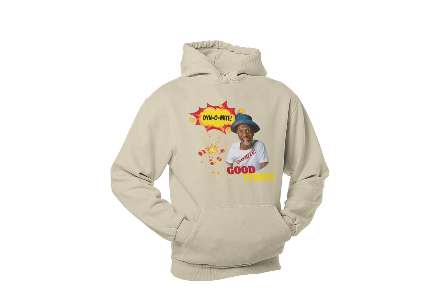 "DYN-O-MITE! - GOOD TIMES" CUSTOM GRAPHIC HOODIE