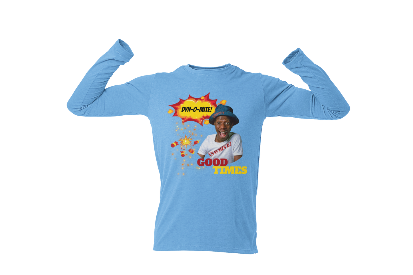 "DYN-O-MITE! - GOOD TIMES" CUSTOM GRAPHIC LONG SLEEVE TEE