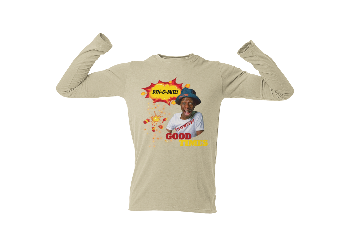 "DYN-O-MITE! - GOOD TIMES" CUSTOM GRAPHIC LONG SLEEVE TEE