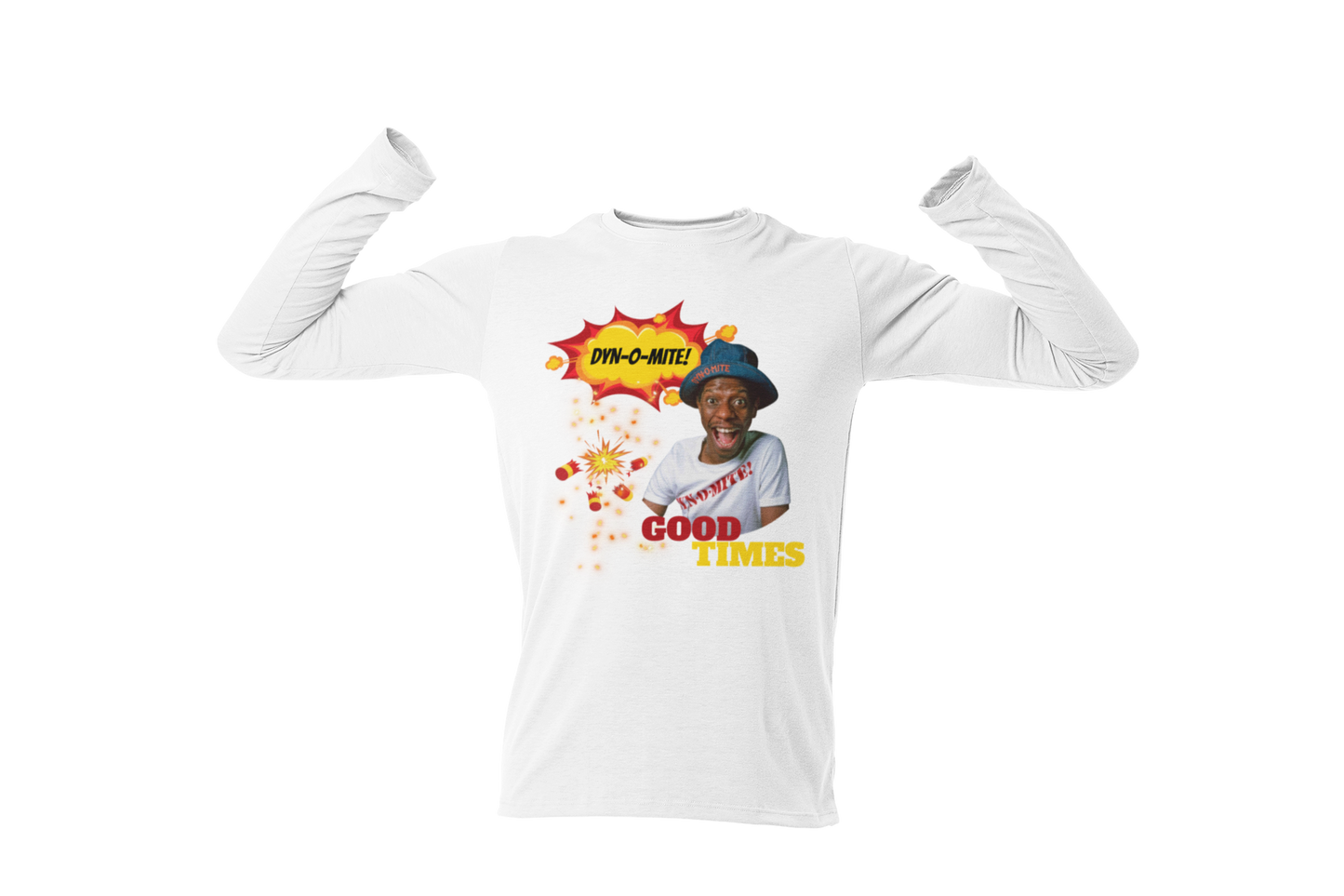 "DYN-O-MITE! - GOOD TIMES" CUSTOM GRAPHIC LONG SLEEVE TEE