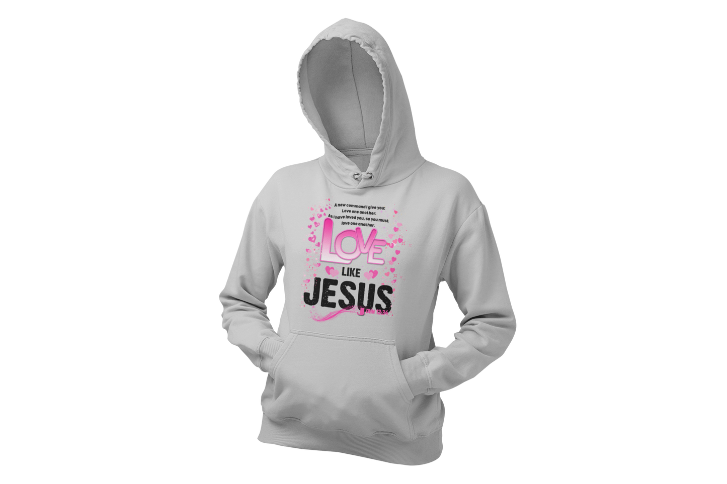 "LOVE LIKE JESUS - JOHN 13:34" - VALENTINE'S GRAPHIC DESIGN