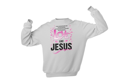 "LOVE LIKE JESUS - JOHN 13:34" - VALENTINE'S GRAPHIC DESIGN
