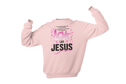 "LOVE LIKE JESUS - JOHN 13:34" - VALENTINE'S GRAPHIC DESIGN