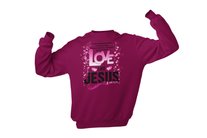 "LOVE LIKE JESUS - JOHN 13:34" - VALENTINE'S GRAPHIC DESIGN