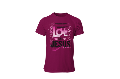 "LOVE LIKE JESUS - JOHN 13:34" - VALENTINE'S GRAPHIC DESIGN