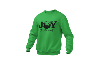 "JOY TO THE WORLD" (BLACK) SIGNATURE HOLIDAY DESIGN