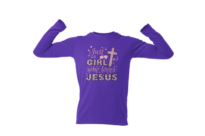"JUST A GIRL WHO LOVES JESUS" CUSTOM DESIGN