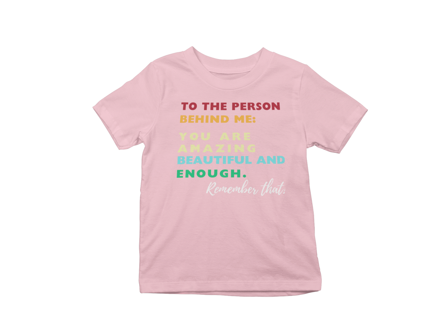 "TO THE PERSON BEHIND ME" CUSTOM GRAPHIC DESIGN