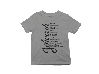 "JEHOVAH" NAMES OF GOD CUSTOM DESIGN (BLACK PRINT)