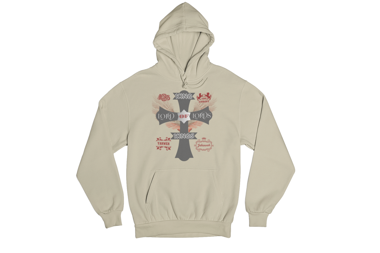 "KING OF KINGS LORD OF LORDS CROSS" SIGNATURE CUSTOM HOODIE