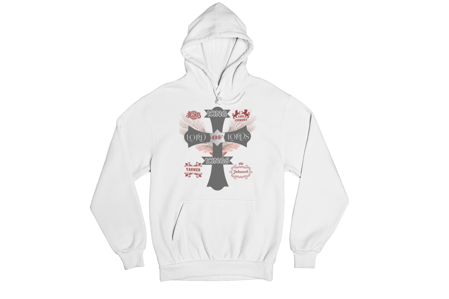 "KING OF KINGS LORD OF LORDS CROSS" SIGNATURE CUSTOM HOODIE