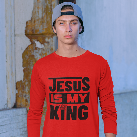 "JESUS IS MY KING" GRAPHIC PRINT