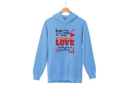 "LOVE IS A LITTLE WORD" SIGNATURE CUSTOM HOODIE