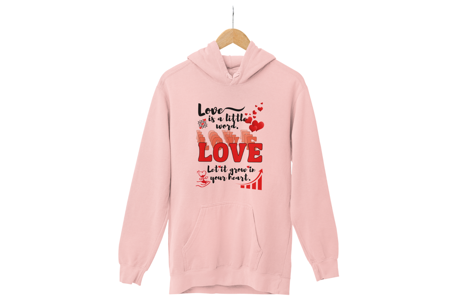 "LOVE IS A LITTLE WORD" SIGNATURE CUSTOM HOODIE