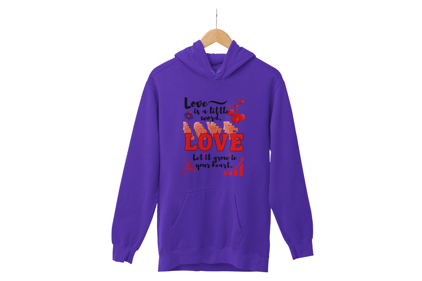 "LOVE IS A LITTLE WORD" SIGNATURE CUSTOM HOODIE