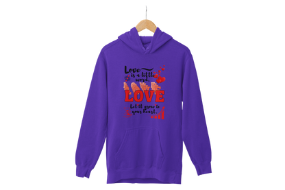 "LOVE IS A LITTLE WORD" SIGNATURE CUSTOM HOODIE