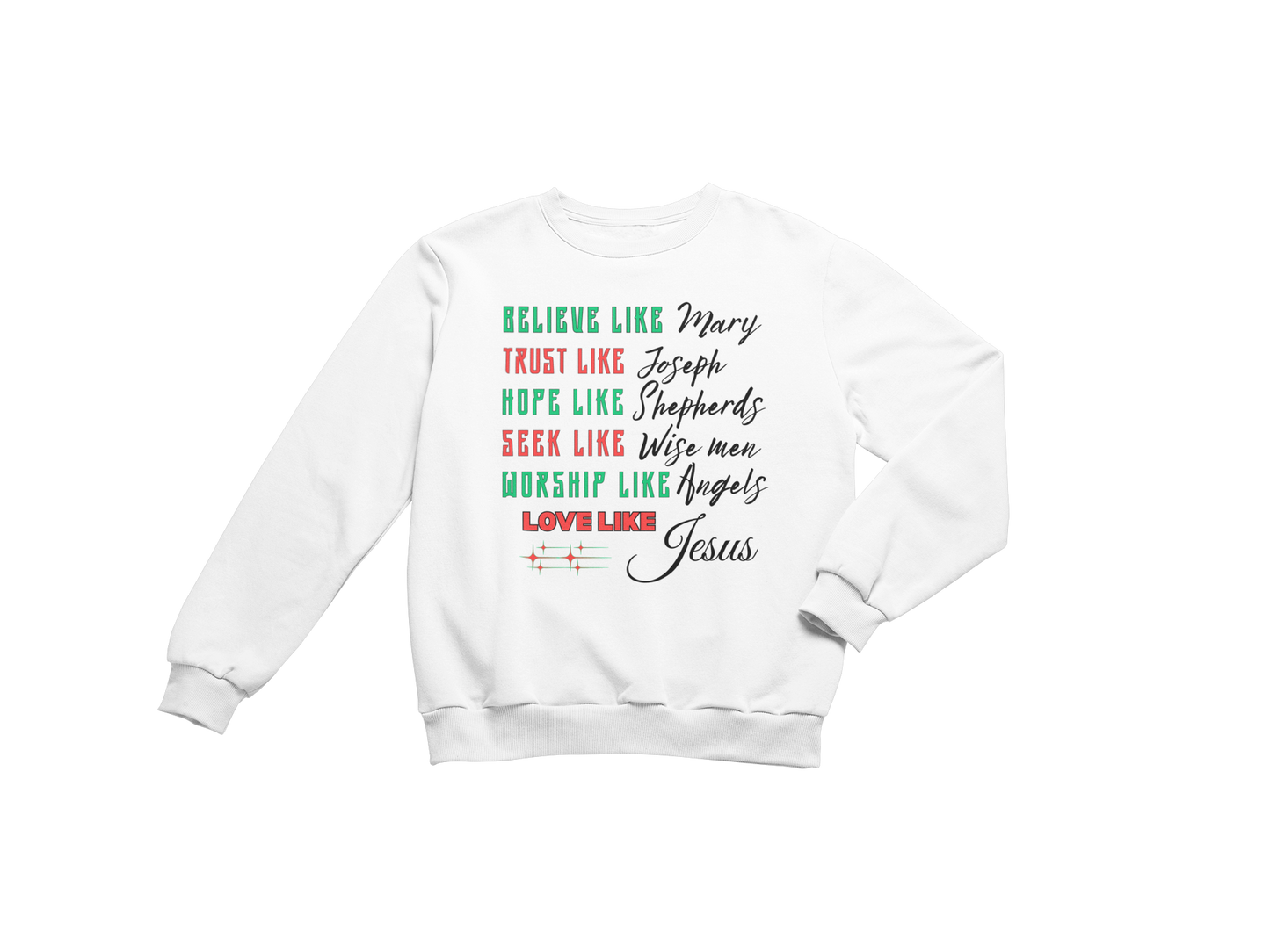 "LOVE LIKE JESUS"  SIGNATURE HOLIDAY DESIGN