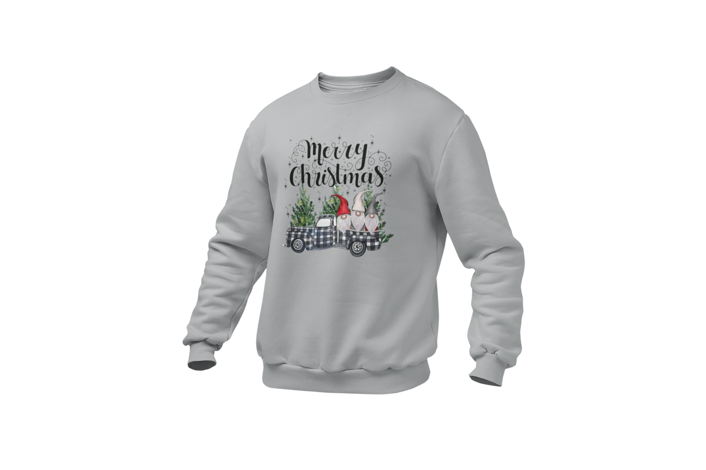 "MERRY CHRISTMAS GNOMES ELVES TRUCK " SIGNATURE HOLIDAY DESIGN