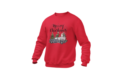 "MERRY CHRISTMAS GNOMES ELVES TRUCK " SIGNATURE HOLIDAY DESIGN