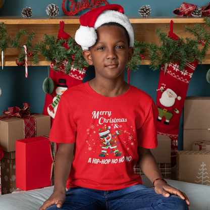 "MERRY CHRISTMAS & A HIP-HOP HO HO HO  SIGNATURE HOLIDAY KIDS DESIGN