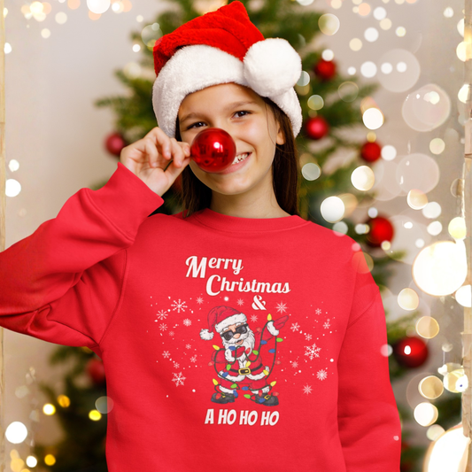 "MERRY CHRISTMAS & A HO HO HO  SIGNATURE HOLIDAY KIDS DESIGN