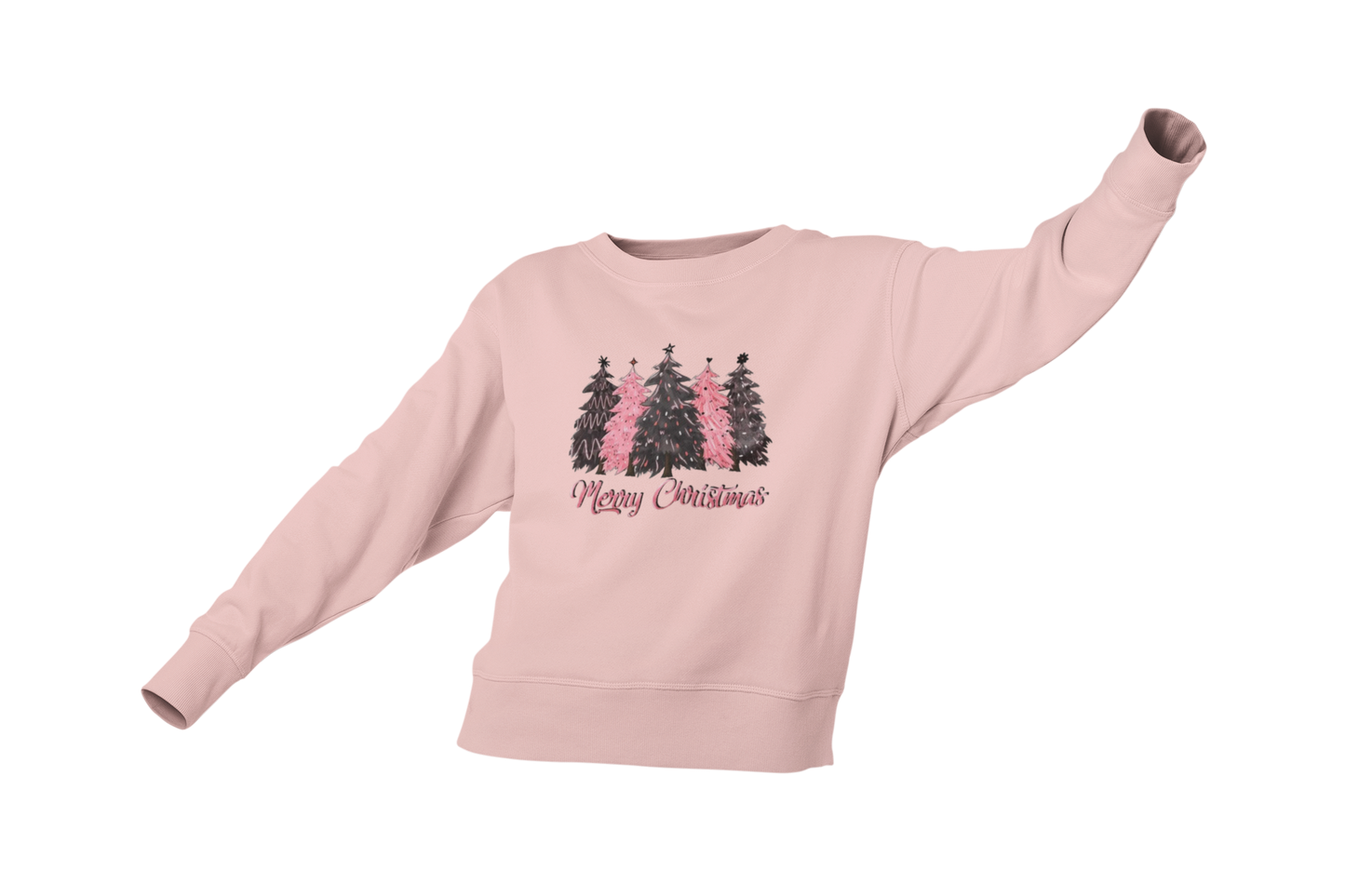 "MERRY CHRISTMAS YES PINK AND BLACK " SIGNATURE HOLIDAY DESIGN