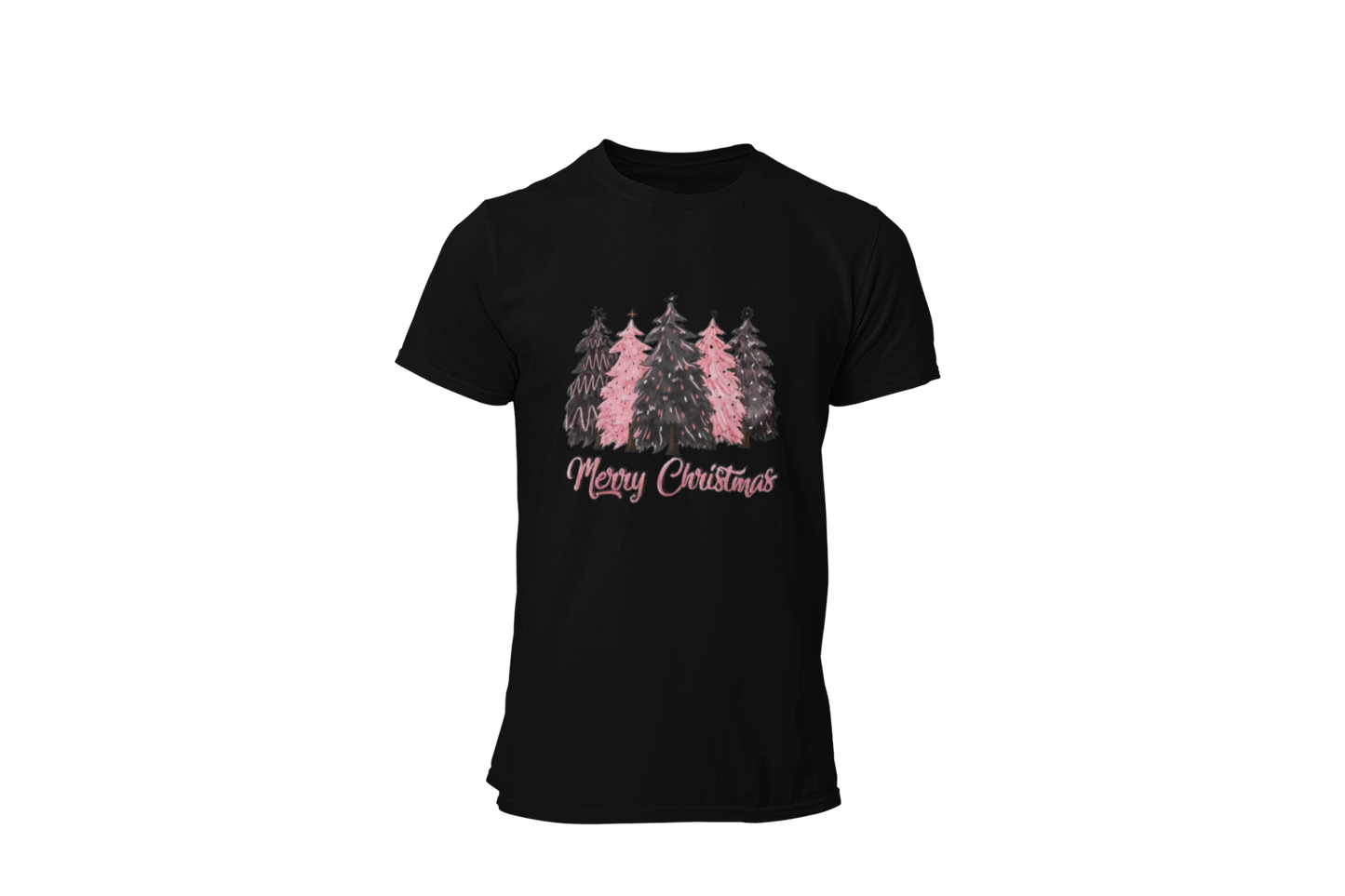 "MERRY CHRISTMAS YES PINK AND BLACK " SIGNATURE HOLIDAY DESIGN