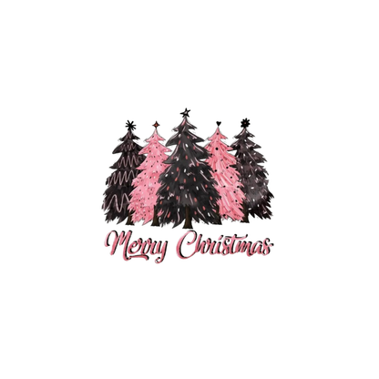 "MERRY CHRISTMAS YES PINK AND BLACK " SIGNATURE HOLIDAY DESIGN