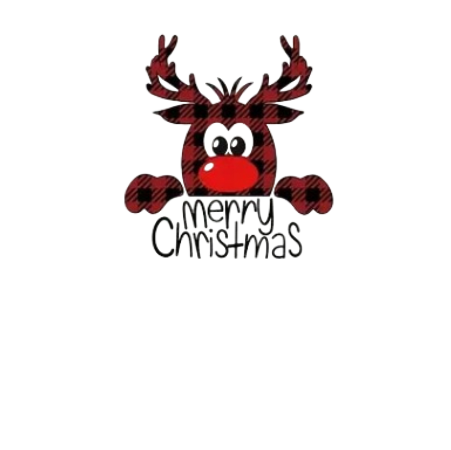 MERRY CHRISTMAS - RED NOSE RENDEER" SIGNATURE HOLIDAY DESIGN