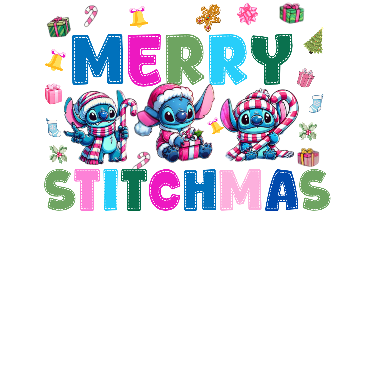 MERRY STITCHMAS" SIGNATURE HOLIDAY DESIGN