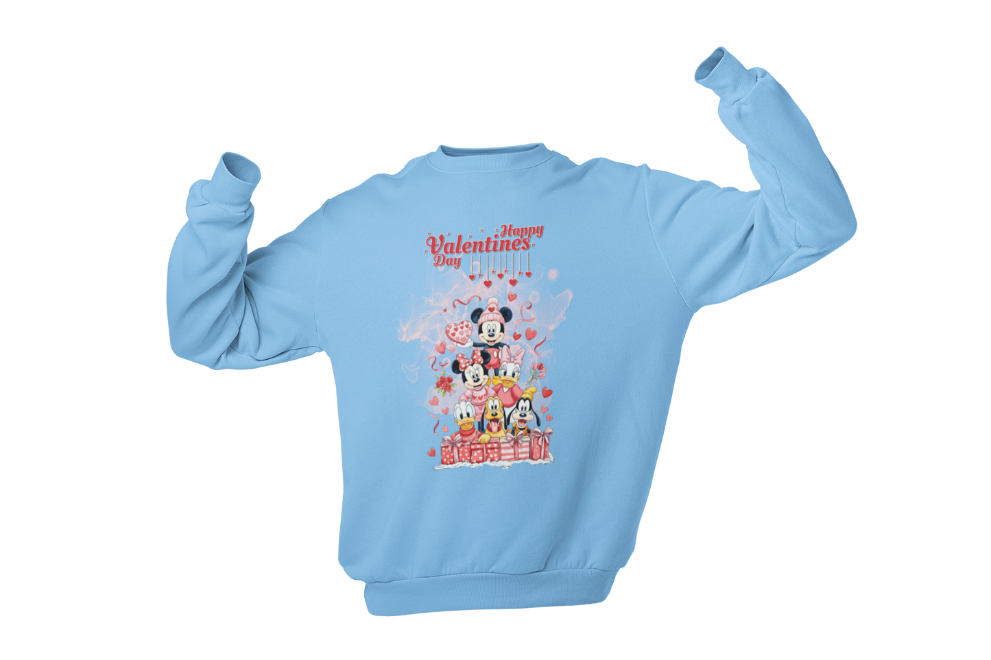 " MICKEY & THE GANG - HAPPY VALENTINE DAY " - VALENTINE'S GRAPHIC DESIGN