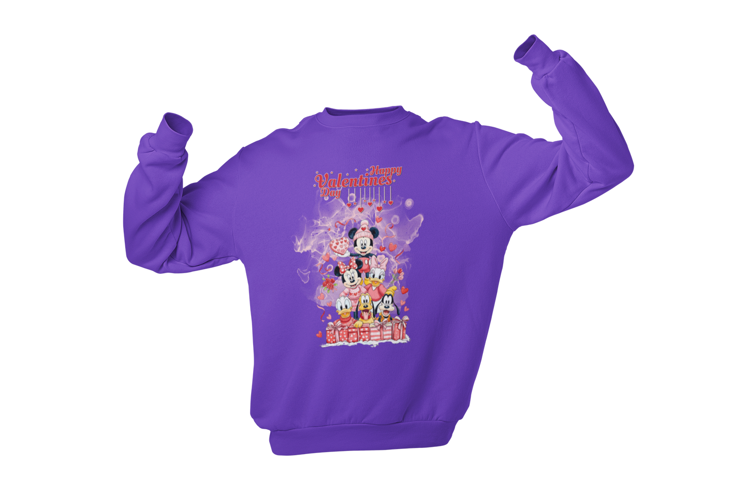 " MICKEY & THE GANG - HAPPY VALENTINE DAY " - VALENTINE'S GRAPHIC DESIGN