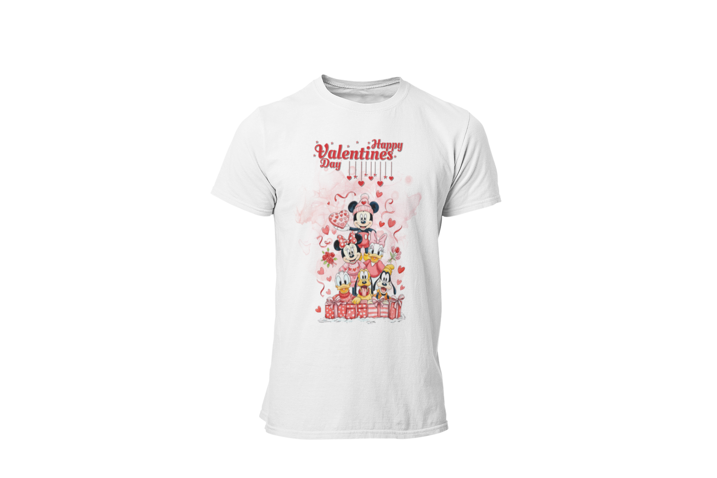 " MICKEY & THE GANG - HAPPY VALENTINE DAY " - VALENTINE'S GRAPHIC DESIGN