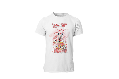 " MICKEY & THE GANG - HAPPY VALENTINE DAY " - VALENTINE'S GRAPHIC DESIGN