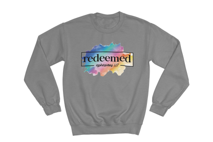 "REDEEMED" EPHESIANS 1:17 GRAPHIC PRINT