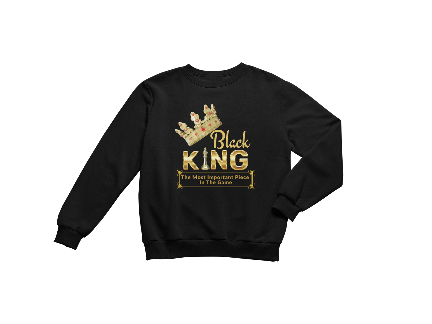 "BLACK KING -  THE MOST IMPORTANT PIECE IN THE GAME" CUSTOM DESIGN