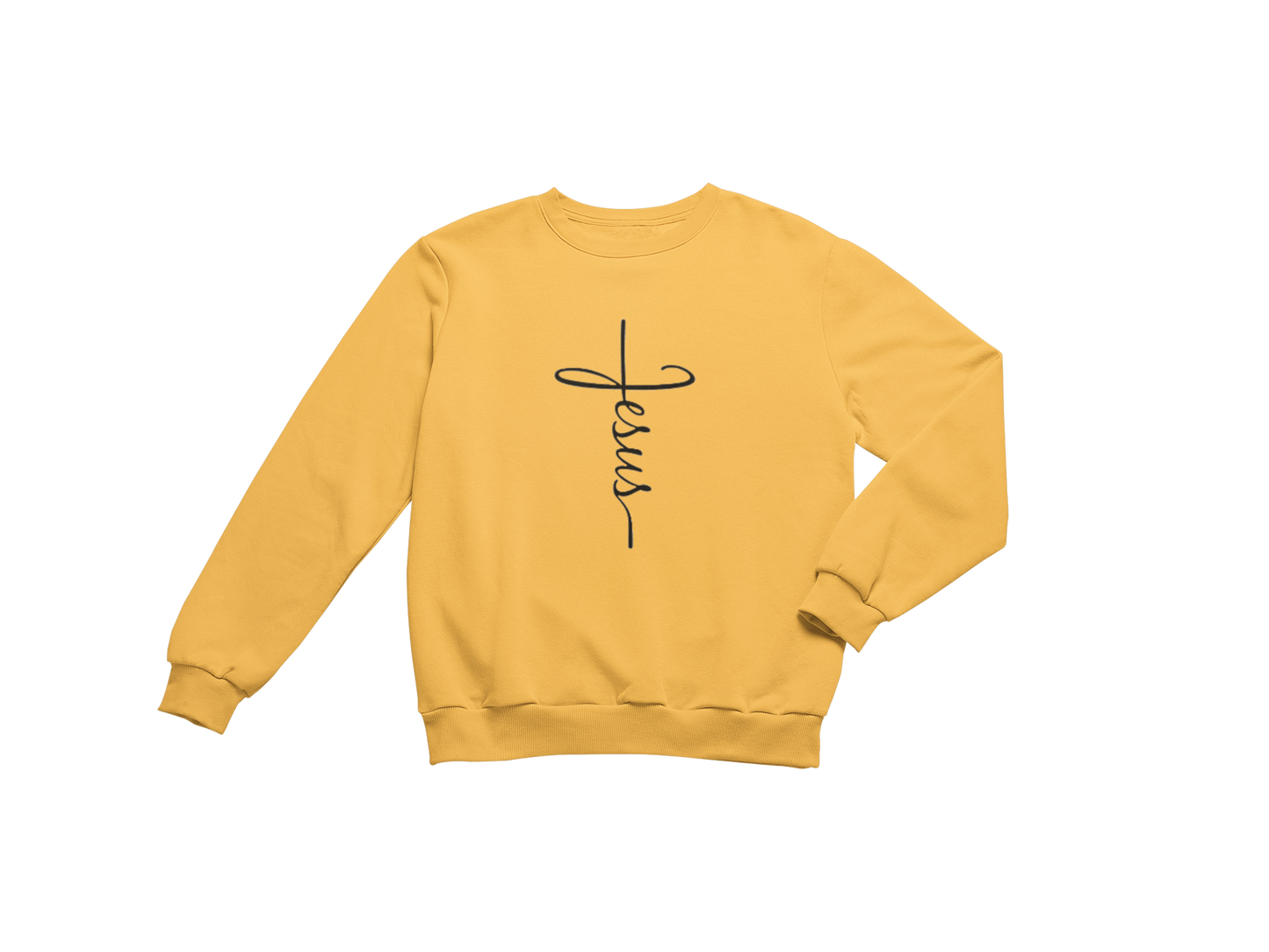 "JESUS" CROSS GRAPHIC PRINT