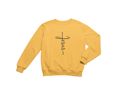 "JESUS" CROSS GRAPHIC PRINT