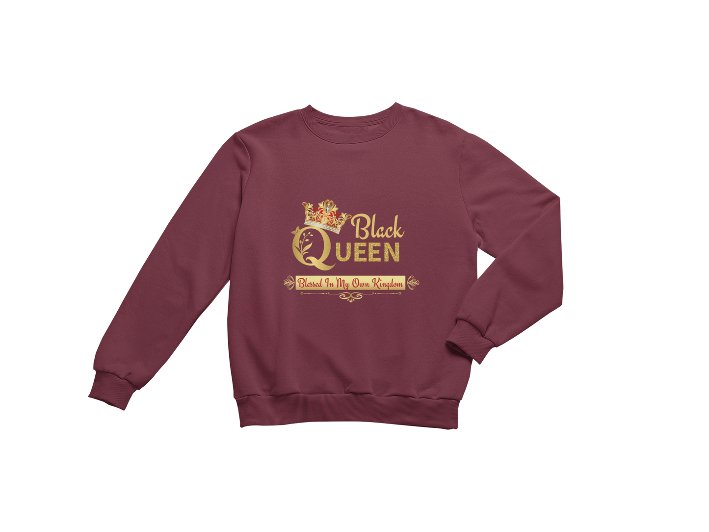 "BLACK QUEEN , BLESSED IN MY OWN KINGDOM" SIGNATURE CUSTOM DESIGN